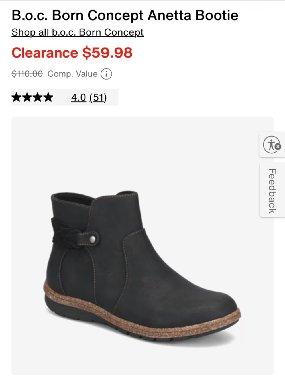B.o.c. Born Concept Anetta Bootie